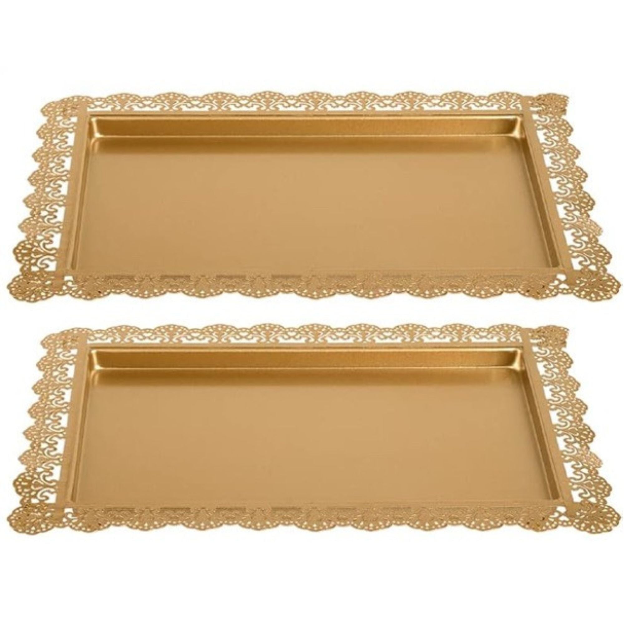 Gold Dessert Trays