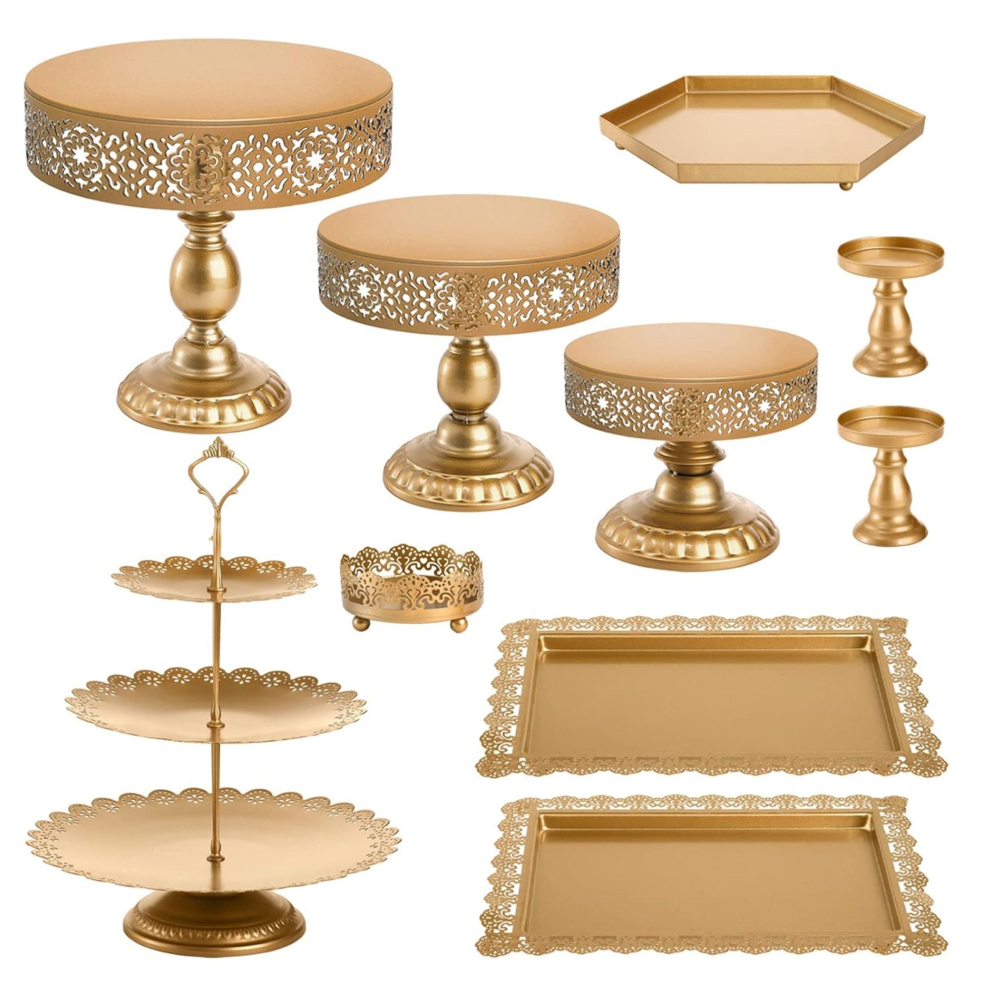 Gold Dessert Trays